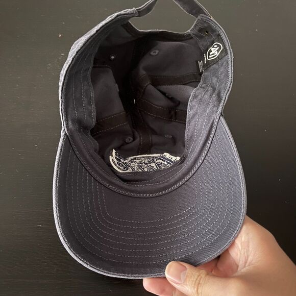 Los Angeles Lakers '47 OSFA Cap Adjustable Dad Hat NBA Basketball Grayish Blue - Picture 2 of 5